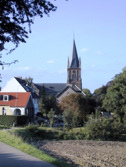 De kerk-boven van de Parochie Allerheiligste Verlosser en H. Petrus anno 2005.